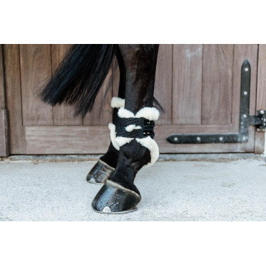 Protège-boulet élastique mouton végan Kentucky Noir