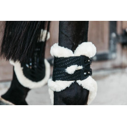 Protège-boulet élastique mouton végan Kentucky Noir