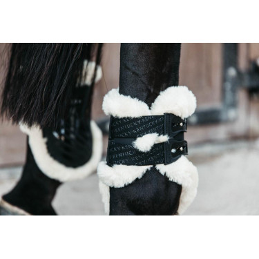 Protège-boulet élastique mouton végan Kentucky Noir