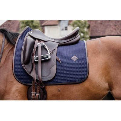 Tapis de selle Color Edition Leather dressage Kentucky Marine