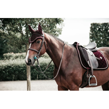 Tapis de selle Corduroy dressage Kentucky Bordeaux Tapis de selle Corduroy dressage Kentucky Bordeaux