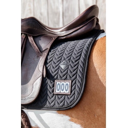 Tapis de selle Fishbone Compétition dressage Kentucky Noir