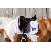 Tapis de selle Fishbone Compétition dressage Kentucky Blanc Tapis de selle Fishbone Compétition dressage Kentucky Blanc