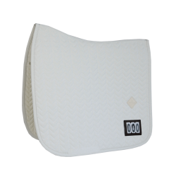 Tapis de selle Fishbone Compétition dressage Kentucky Blanc