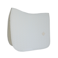 Tapis de selle Fishbone dressage Kentucky Blanc Tapis de selle Fishbone dressage Kentucky Blanc