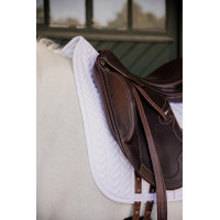 Tapis de selle Fishbone dressage Kentucky Blanc Tapis de selle Fishbone dressage Kentucky Blanc