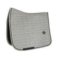 Tapis de selle Pied-de-poule dressage Kentucky Marron