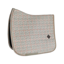 Tapis de selle Pied-de-poule dressage Kentucky Beige