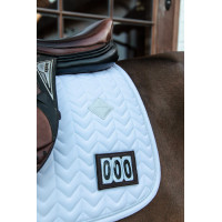 Tapis de selle Fishbone Compétition jumping Kentucky Blanc Tapis de selle Fishbone Compétition jumping Kentucky Blanc