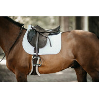 Tapis de selle Fishbone jumping Kentucky Blanc