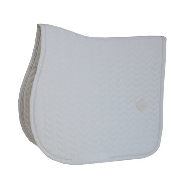 Tapis de selle Fishbone jumping Kentucky Blanc Tapis de selle Fishbone jumping Kentucky Blanc