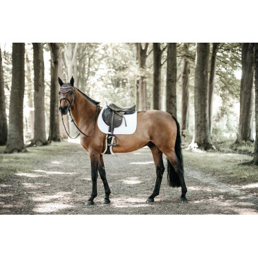 Tapis de selle Fishbone jumping Kentucky Blanc Tapis de selle Fishbone jumping Kentucky Blanc