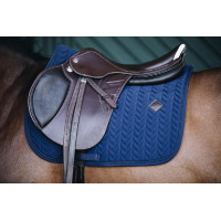 Tapis de selle Fishbone jumping Kentucky Marine Bleu marine