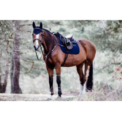 Tapis de selle Fishbone jumping Kentucky Marine Bleu marine