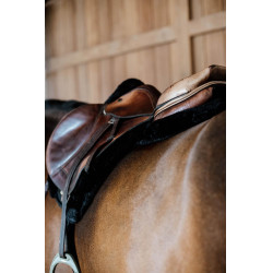 Tapis de selle Hunter mouton vegan jumping Kentucky Noir