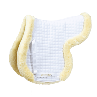 Tapis de selle Hunter mouton vegan jumping Kentucky Blanc Tapis de selle Hunter mouton vegan jumping Kentucky Blanc