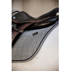 Tapis de selle Pied-de-poule jumping Kentucky Noir