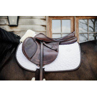 Tapis de selle Skin Friendly Star Quilting jumping Kentucky Blanc