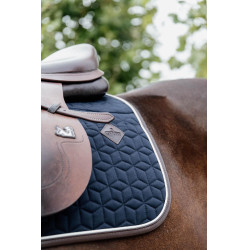 Tapis de selle Skin Friendly Star Quilting jumping Kentucky Marine Bleu marine