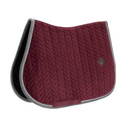Tapis de selle Velvet Contrast jumping Kentucky Bordeaux