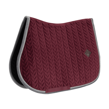 Tapis de selle Velvet Contrast jumping Kentucky Bordeaux