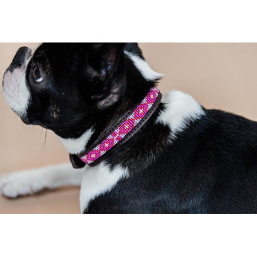 Collier pour chien en Perles faites-main Kentucky Rose Collier pour chien en Perles faites-main Kentucky Rose