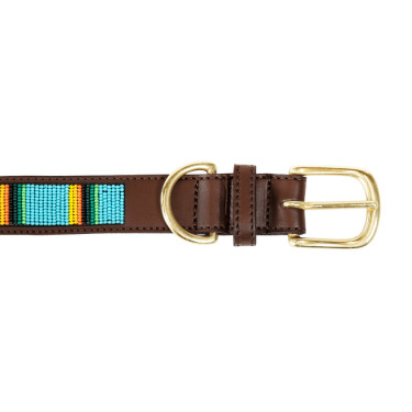 Collier pour chien en Perles faites-main Kentucky Bleu clair