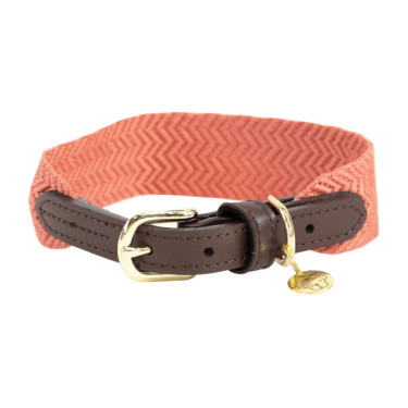 Collier pour chien Jacquard Kentucky Terracotta Orange Collier pour chien Jacquard Kentucky Terracotta Orange