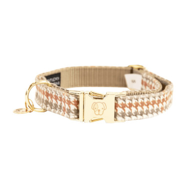 Collier pour chien Pied-de-poule Kentucky Beige