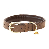 Collier pour chien Velvet Leather Kentucky Brun Marron