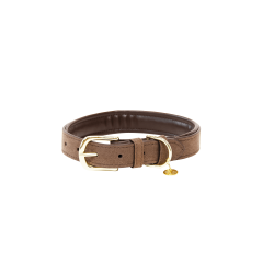 Collier pour chien Velvet Leather Kentucky Brun Marron Collier pour chien Velvet Leather Kentucky Brun Marron