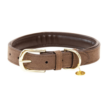 Collier pour chien Velvet Leather Kentucky Brun Marron