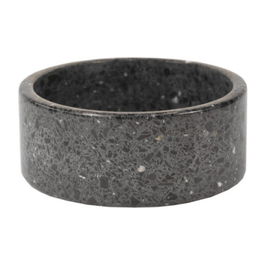 Gamelle pour chien en pierre Terrazzo Kentucky Noir
