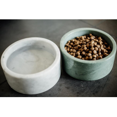 Gamelle pour chien Marbre Kentucky Blanc