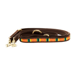 Laisse pour chien en Perles faites-main Kentucky Pure orange Laisse pour chien en Perles faites-main Kentucky Pure orange