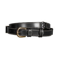 Ceinture Cuir Plat Dy'on Noir Ceinture Cuir Plat Dy'on Noir