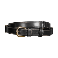 Ceinture Cuir Plat Dy'on Noir