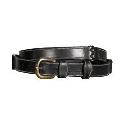 Ceinture Cuir Plat Dy'on Noir