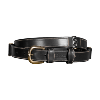 Ceinture Cuir Plat Dy'on Noir