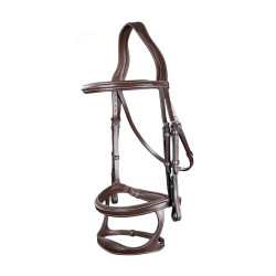 Bridon Double Muserolle US Collection by Dy'on Marron Bridon Double Muserolle US Collection by Dy'on Marron