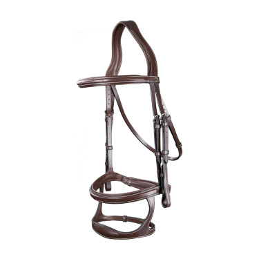 Bridon Double Muserolle US Collection by Dy'on Marron Bridon Double Muserolle US Collection by Dy'on Marron