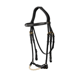 Bridon Muserolle Allemande Corde D Collection by Dy'on Noir