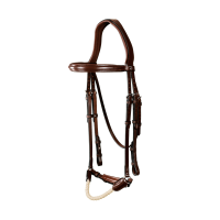 Bridon Muserolle Allemande Corde New English Collection by Dy'on Brun Marron Bridon Muserolle Allemande Corde New English Collection by Dy'on Brun Marron