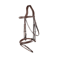 Bridon Muserolle Combinée US Collection by Dy'on Brun Marron Bridon Muserolle Combinée US Collection by Dy'on Brun Marron