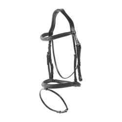 Bridon muserolle combinée tréssé Dy'on Noir