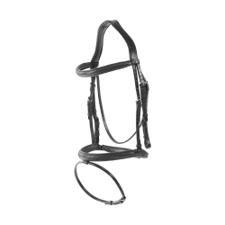 Bridon muserolle combinée tréssé Dy'on Noir