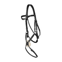 Bridon Muserolle Croisée Working By Dy'on Noir Bridon Muserolle Croisée Working By Dy'on Noir