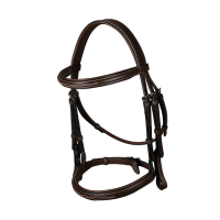 Bridon Muserolle Française US Collection by Dy'on Brun Marron Bridon Muserolle Française US Collection by Dy'on Brun Marron