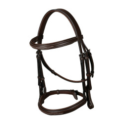 Bridon Muserolle Française US Collection by Dy'on Brun Marron