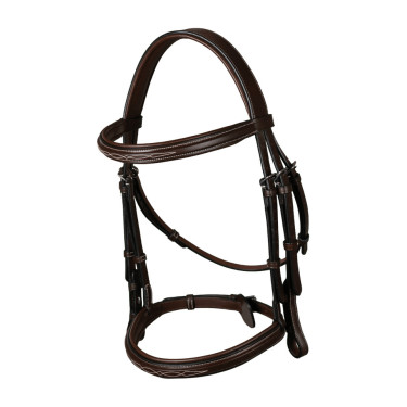 Bridon Muserolle Française US Collection by Dy'on Brun Marron